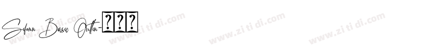 Sifonn Basic Outlin字体转换